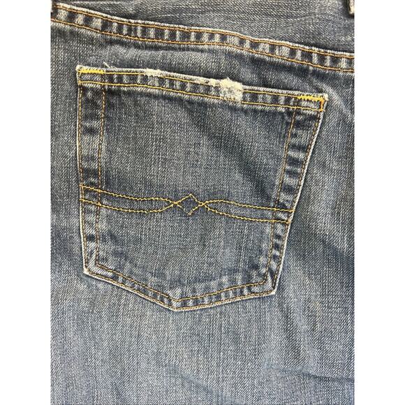 Lucky Brand Old Favorite Jean Skirt Size 12/31 Denim Frayed Hem - Picture 10 of 10